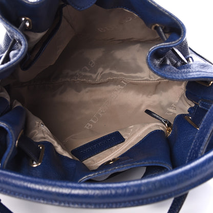 Burberry Grainy Calfskin Wilenmore Hobo Blue 4 of 12