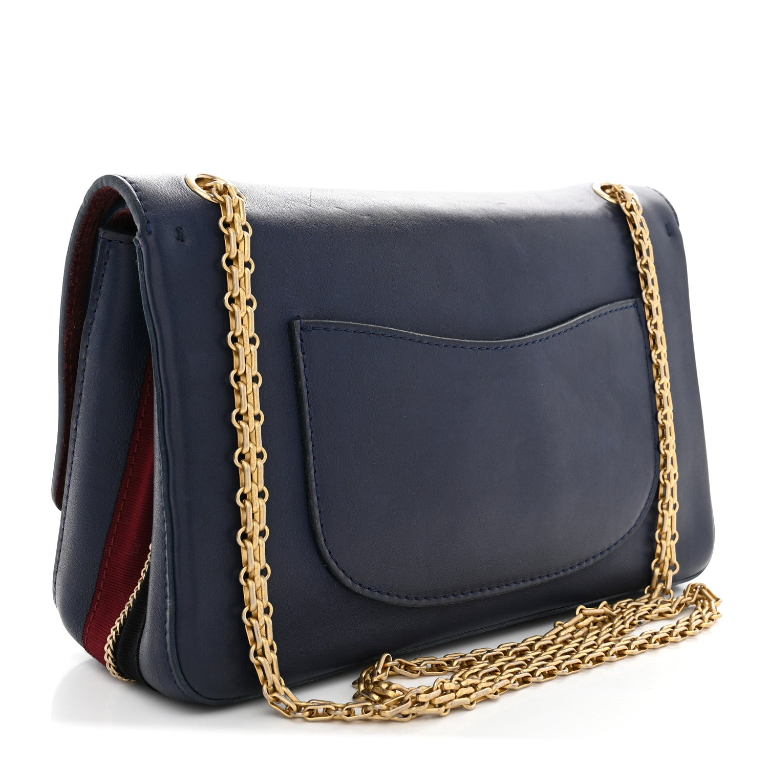 CHANEL No5 ２点 Chanel Calfskin Nude 2.55 Medals Reissue 225 Flap Navy 1924518
