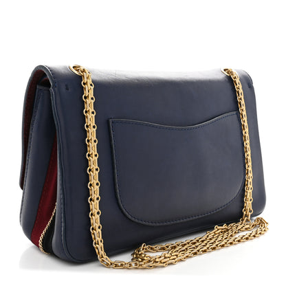 Chanel Calfskin Nude 2.55 Medals Reissue 225 Flap Navy 3 of 12