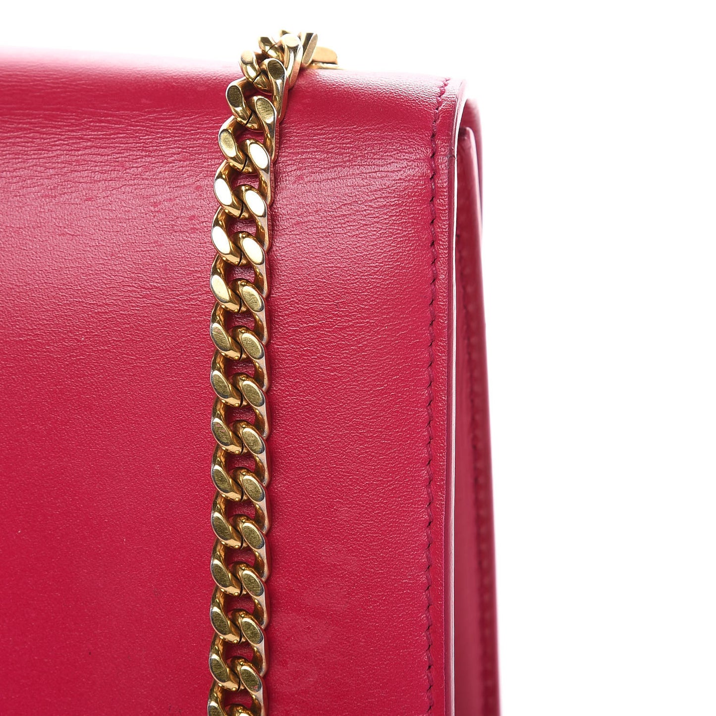 Smooth Calfskin Medium Classic Monogram Kate Tassel Satchel Fuchsia