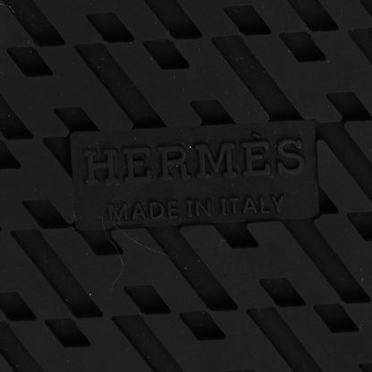 Hermes Suede Goatskin Womens Chypre Sandals 36 Rose Perle Black 6 of 8