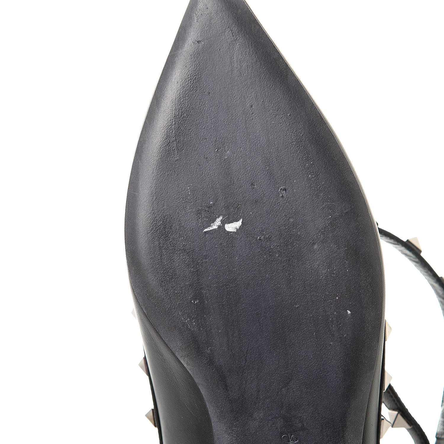 Valentino Garavani Nappa Rockstud Cage Ballerina Flats 39 Black 8 of 10