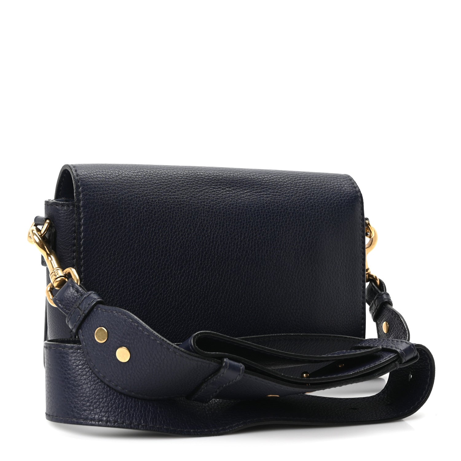 Christian Dior Grained Calfskin Dio(r)evolution Flap Bag Navy Blue 2 of 9