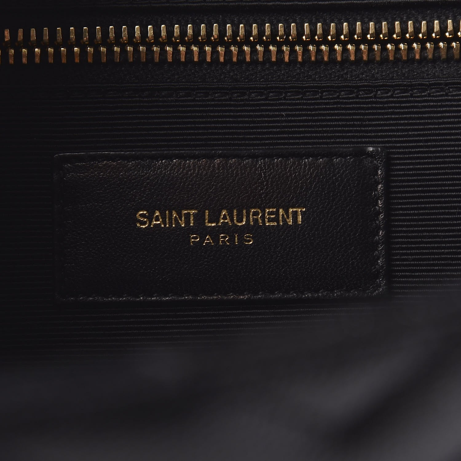 Saint Laurent Grain De Poudre Matelasse Chevron Large Monogram Satchel Black 8 of 8