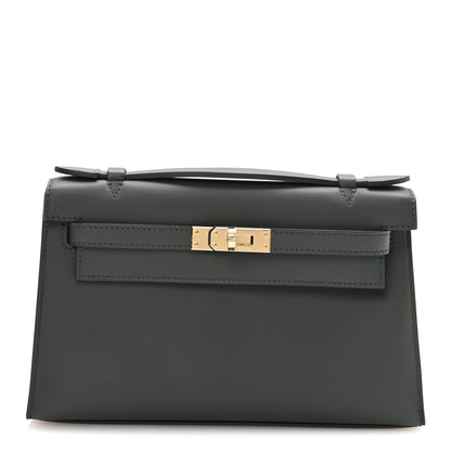 Hermes Swift Kelly Pochette Clutch Vert Mangrove 1 of 9