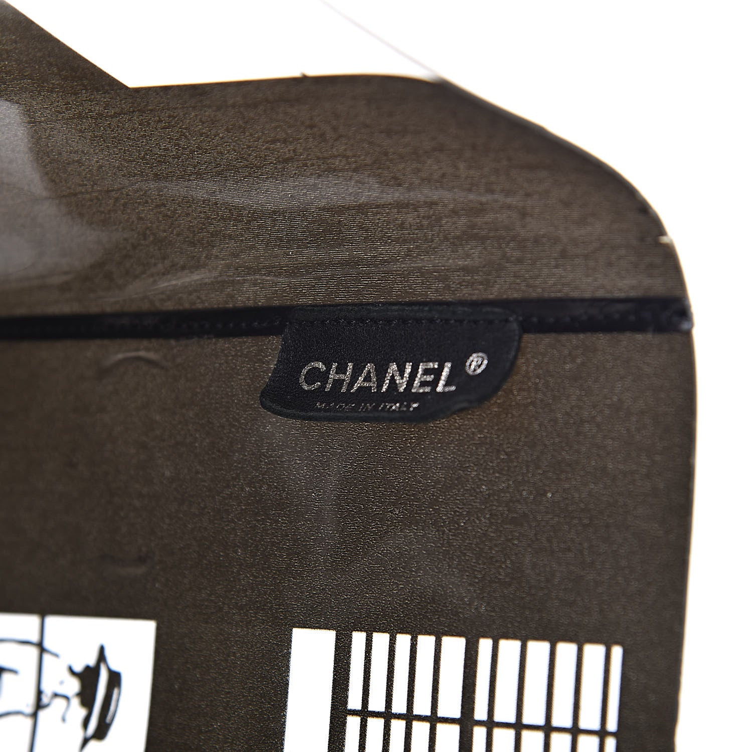 Chanel Vinyl Coco Window Tote Black 6 of 13