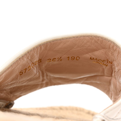 Gucci Nappa Matelasse GG Marmont Espadrille Slide Sandals 36.5 Great White 7 of 9