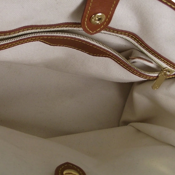 Monogram Rayures Tisse Sac PM