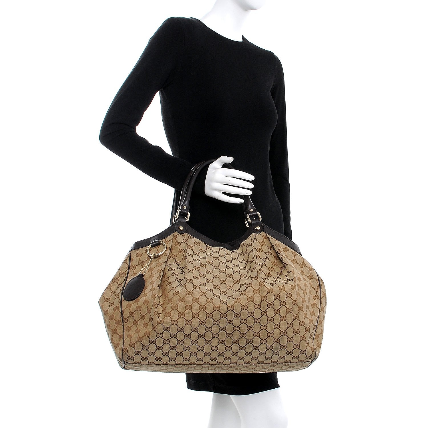 Gucci Monogram Large Sukey Tote Dark Brown 2 of 9
