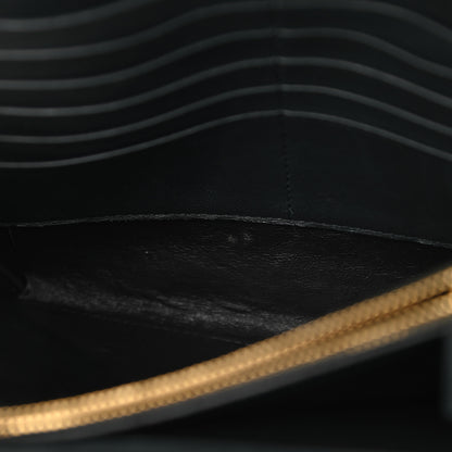 Saint Laurent Lambskin Matelasse Monogram Vicky Chain Wallet Black 10 of 13
