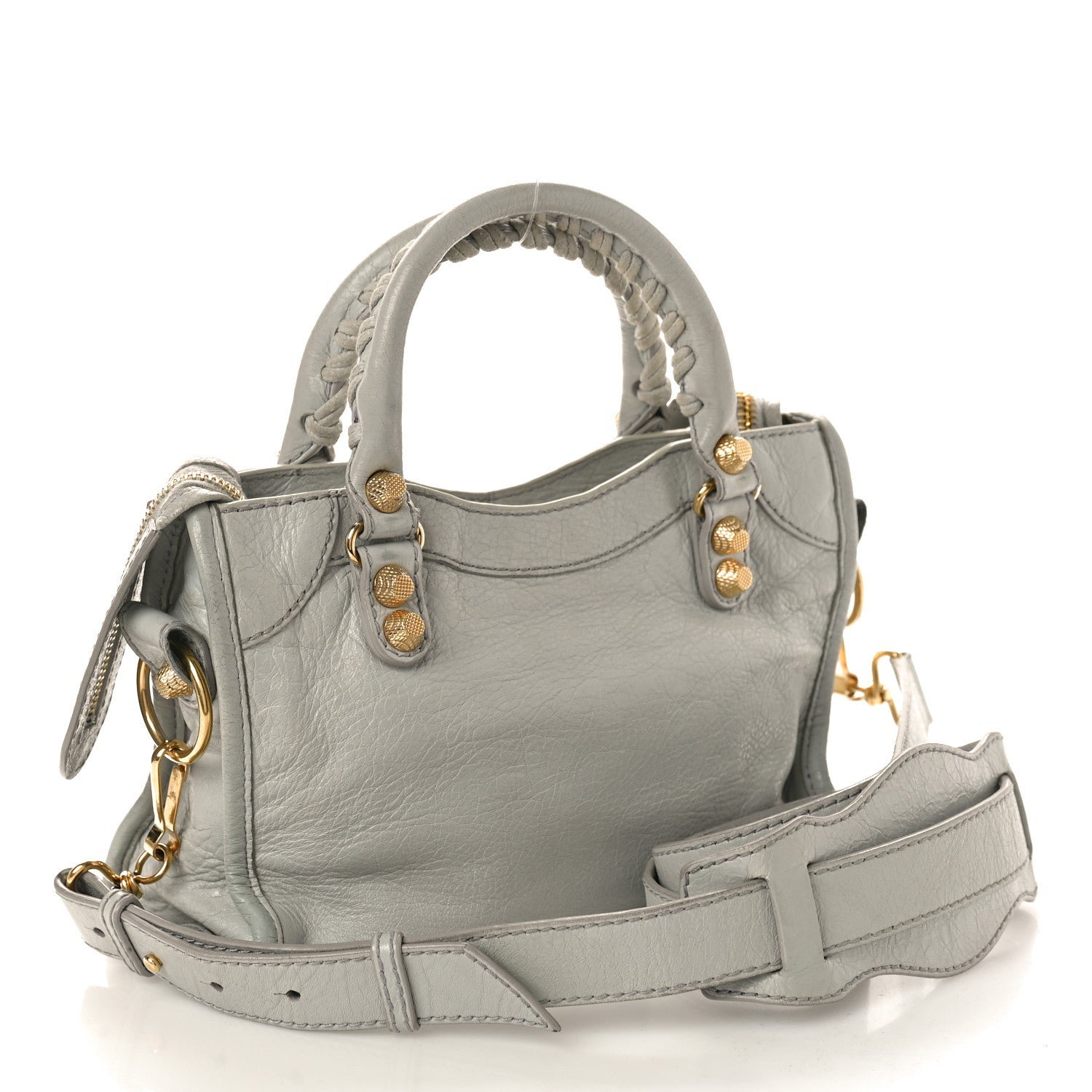Balenciaga Agneau Giant 12 Gold Hardware Mini City Gris Melange 2 of 19