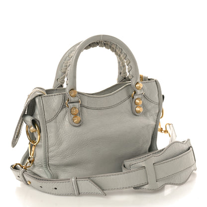 Balenciaga Agneau Giant 12 Gold Hardware Mini City Gris Melange 2 of 19