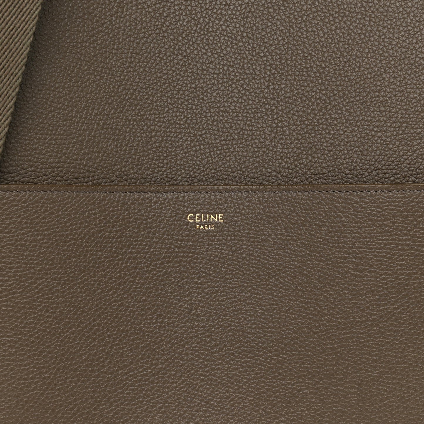 Soft Grained Calfskin Sangle Bucket Bag Taupe