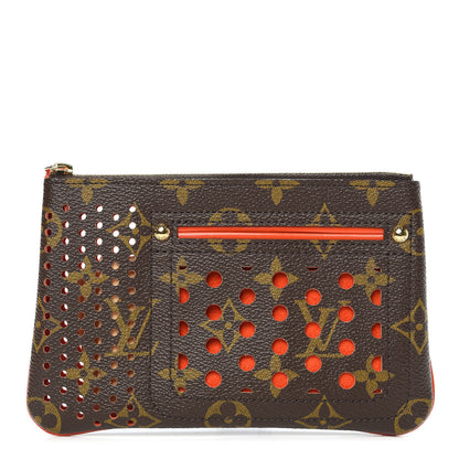 Louis Vuitton Monogram Perforated Pochette Plat Orange 1 of 6