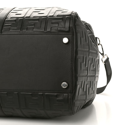 Fendi Nappa FF 1974 Embossed Holdall Bag Black 10 of 10