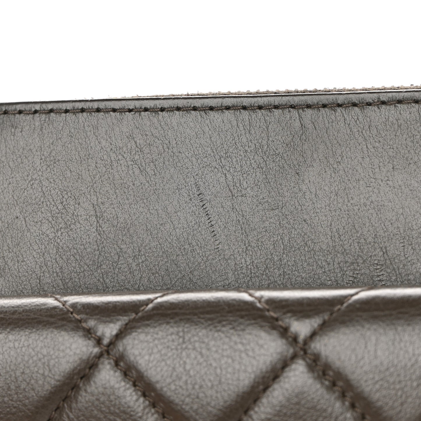 Lambskin Quilted Crossbody Dark Khaki