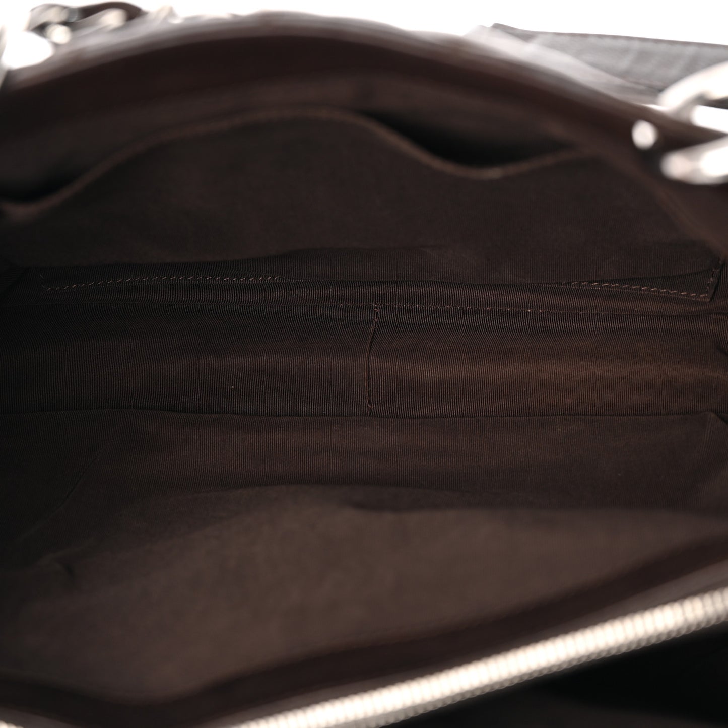 Caviar Quilted Grand Shopping Tote GST Dark Brown
