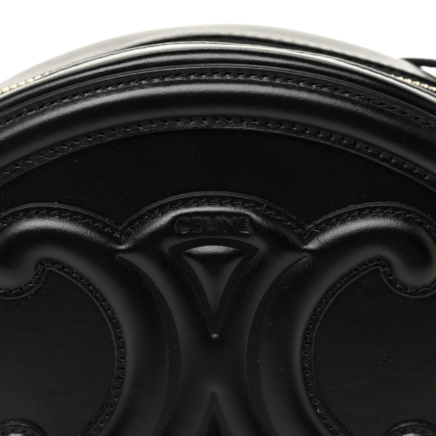 Smooth Calfskin Cuir Triomphe Oval Bag Black