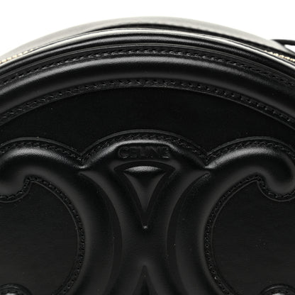 Celine Smooth Calfskin Cuir Triomphe Oval Bag Black 11 of 11