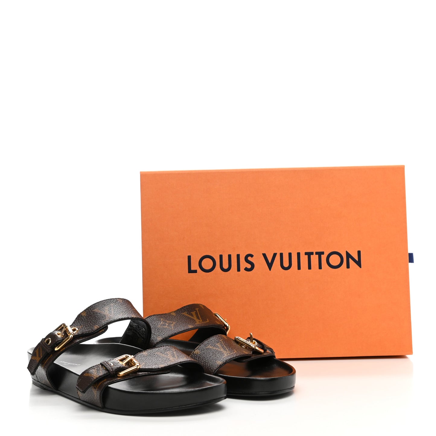Monogram Bom Dia Mule Sandals 41 Black