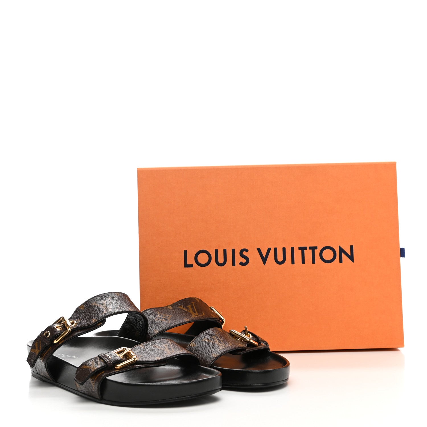 Louis Vuitton Monogram Bom Dia Mule Sandals 41 Black 8 of 8