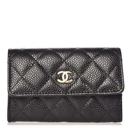 Chanel Caviar Quilted Flap Card Holder Black 1 of 8