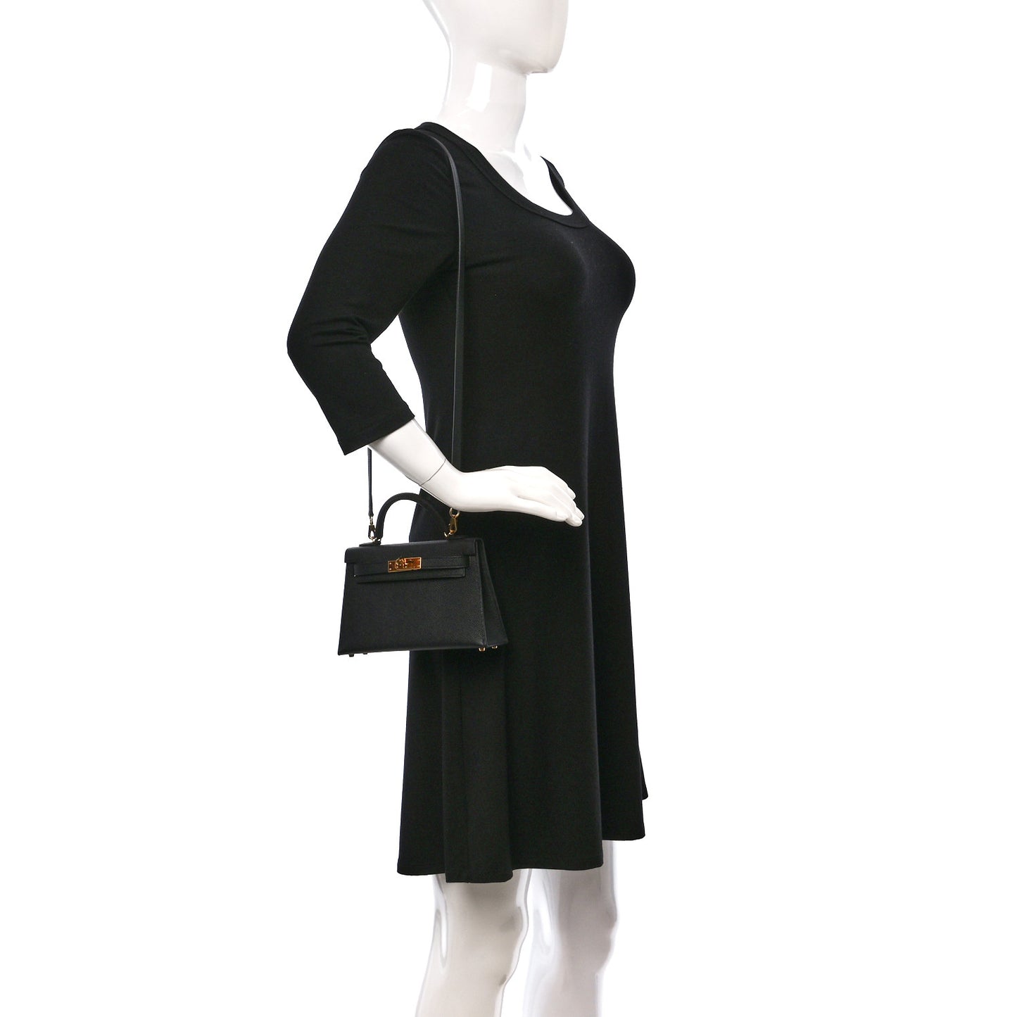 Epsom Mini Kelly Sellier 20 Black