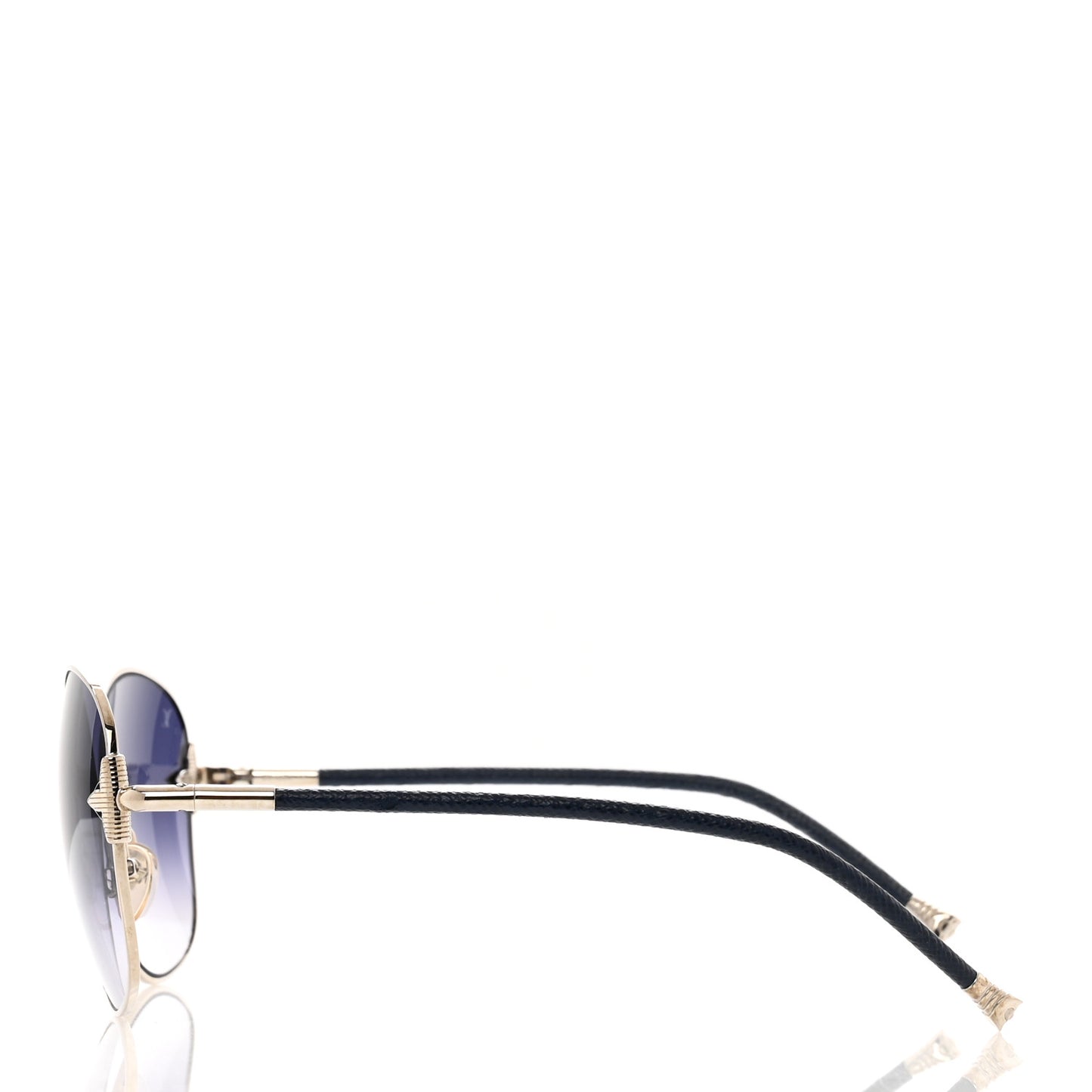Monogram Viola Round Sunglasses Z0464U Silver Navy