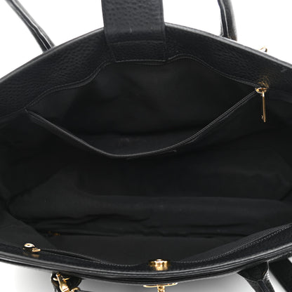 Chanel Calfskin Cerf Executive Shopper Tote Black 5 of 17