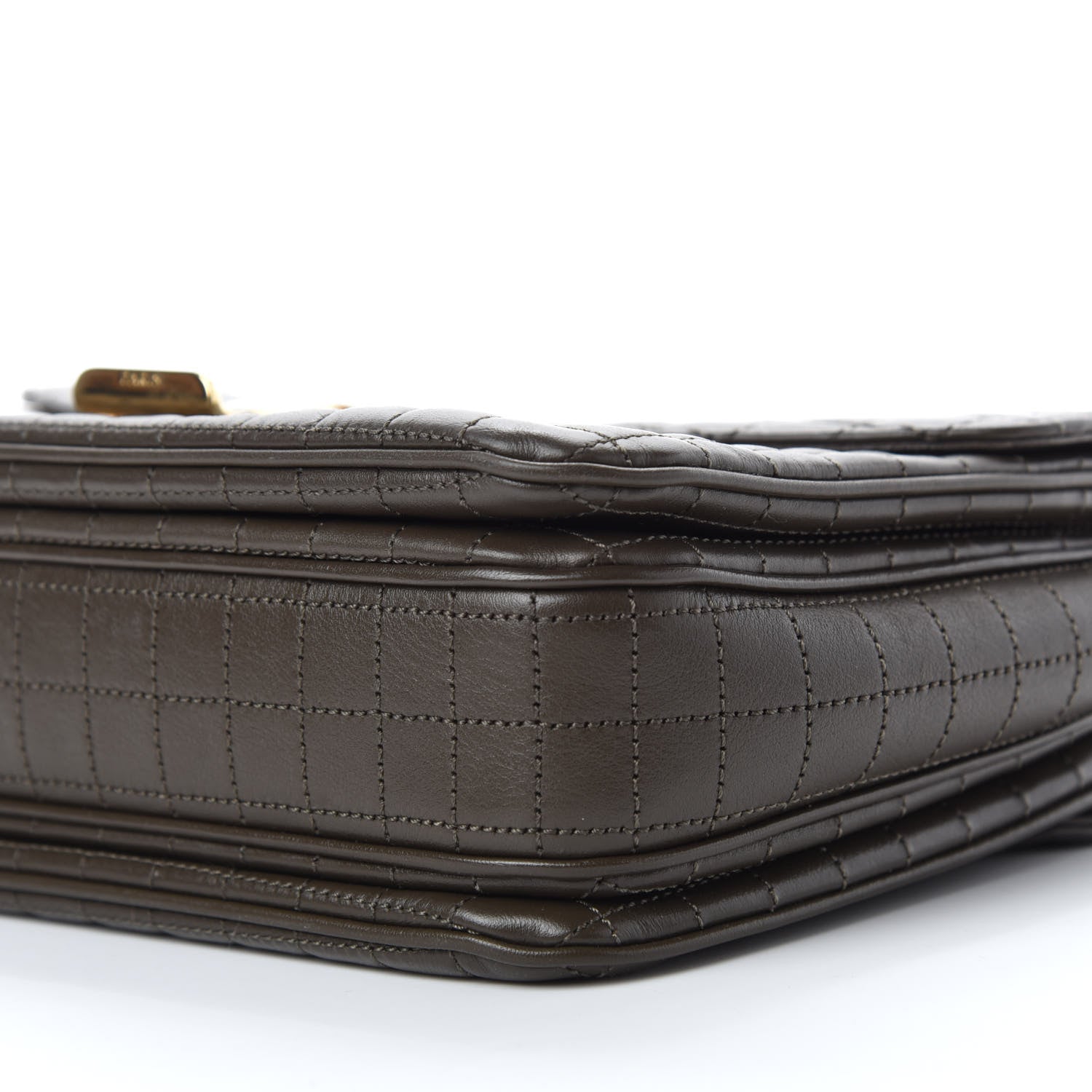 Celine Calfskin Quilted Medium C Bag Khaki 7 of 11