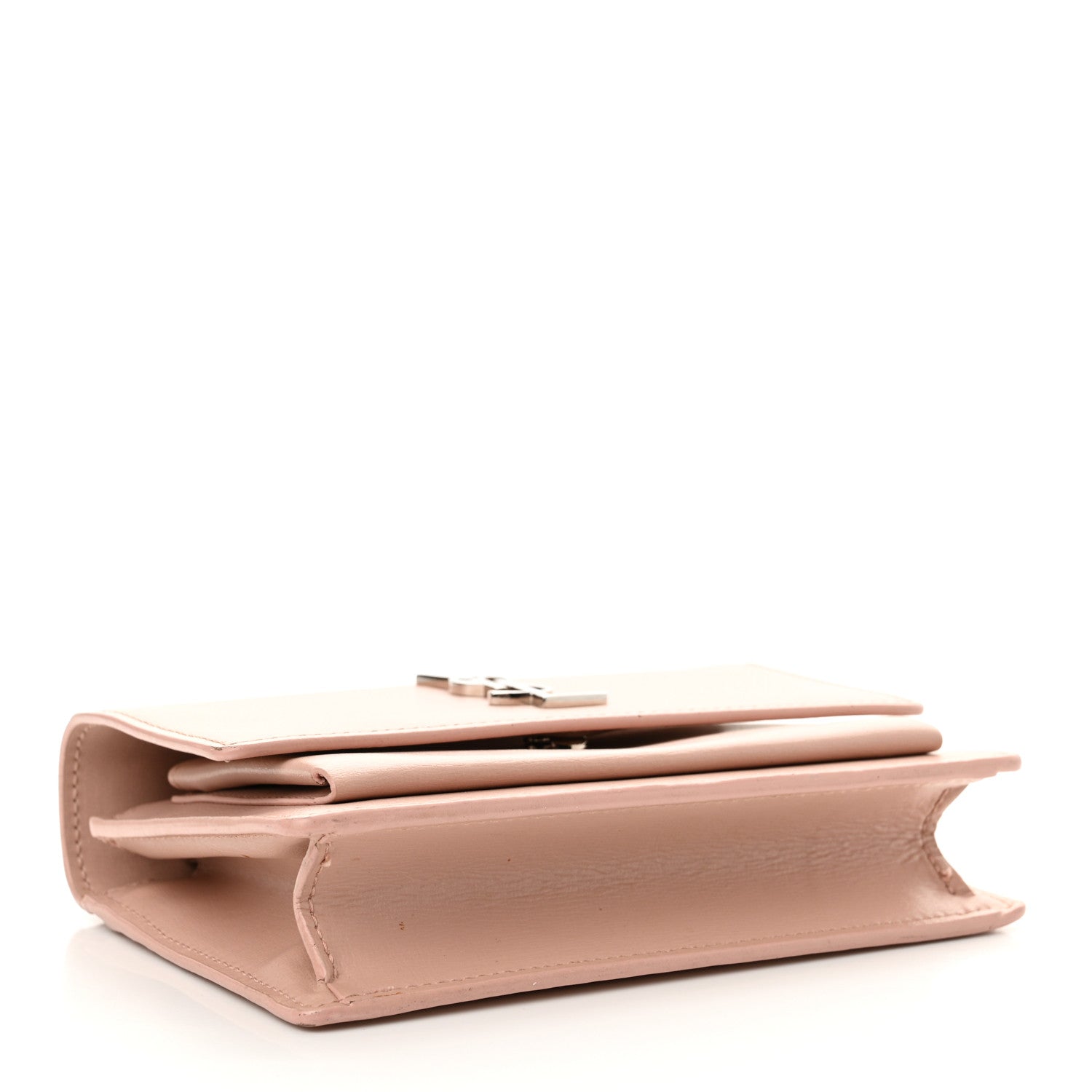 Saint Laurent Calfskin Monogram Sunset Chain Wallet Light Pink 3 of 19