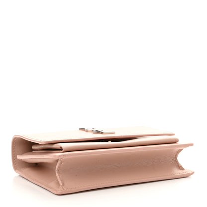 Saint Laurent Calfskin Monogram Sunset Chain Wallet Light Pink 3 of 19