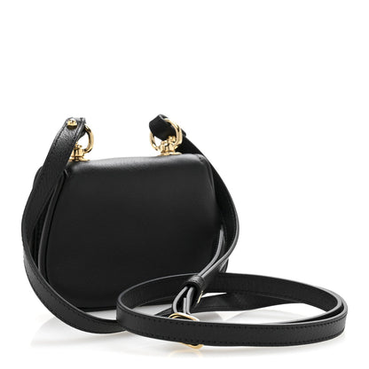 Gucci Roxy Calfskin Blondie Card Case Wallet with Strap Black 3 of 11