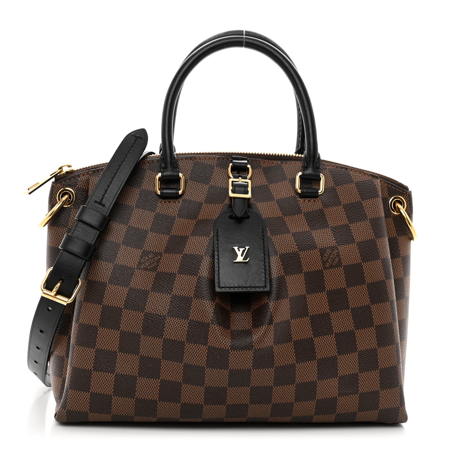 Louis Vuitton Damier Ebene Odeon Tote PM Black 1 of 9