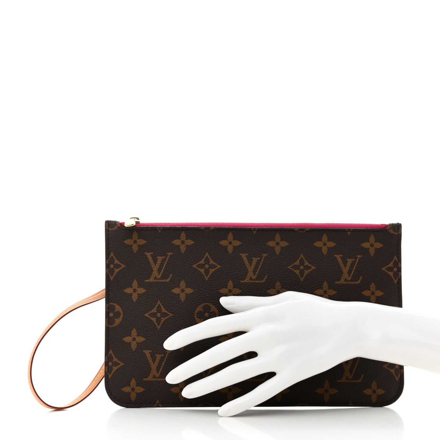 Monogram Neverfull MM GM Pochette Fuchsia