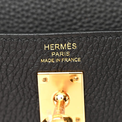 Hermes Togo Kelly Retourne 25 Black 6 of 13