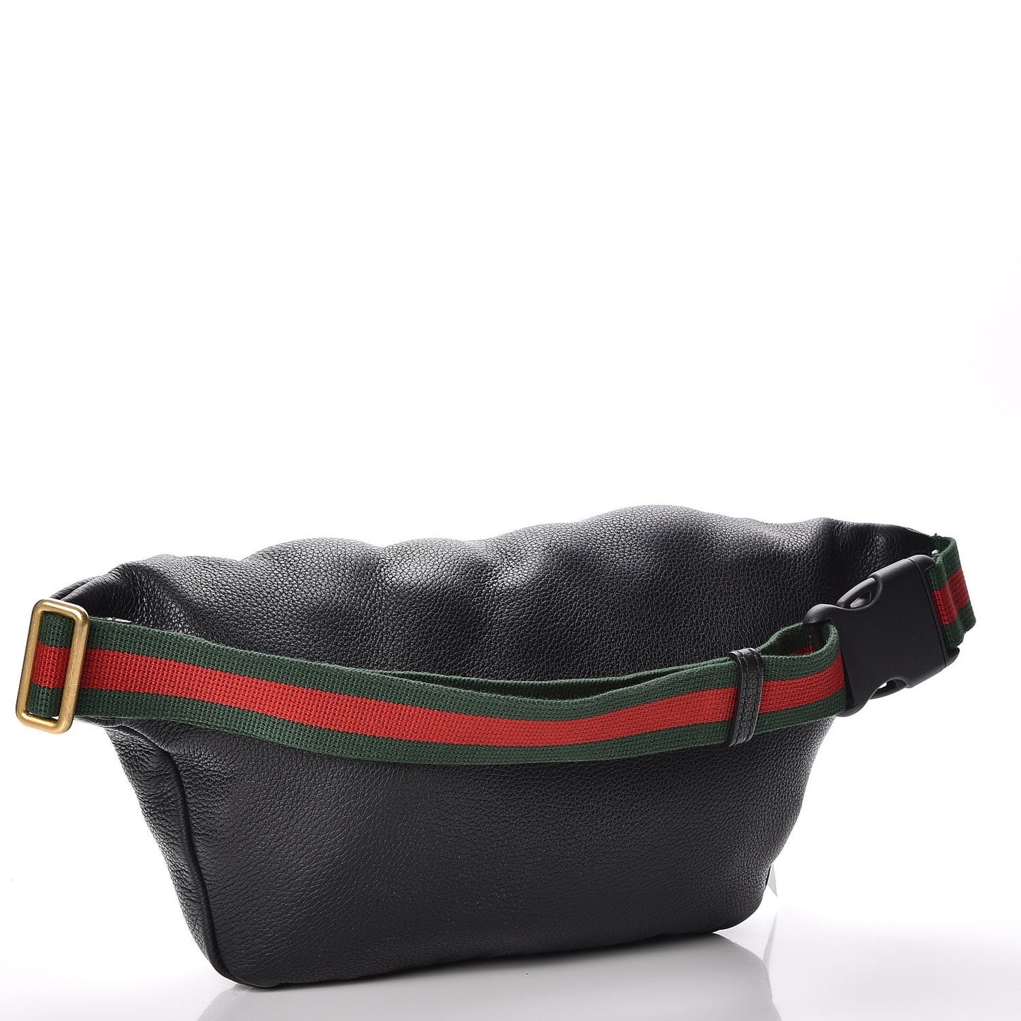 Grained Calfskin Logo Belt Bag Black