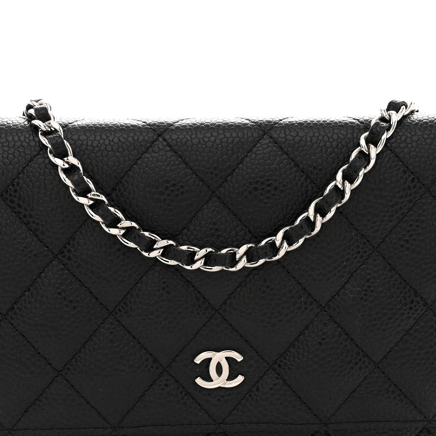 Chanel Caviar Quilted Wallet on Chain WOC Black 8 of 11