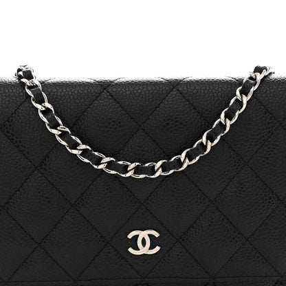 Chanel Caviar Quilted Wallet on Chain WOC Black 8 of 11