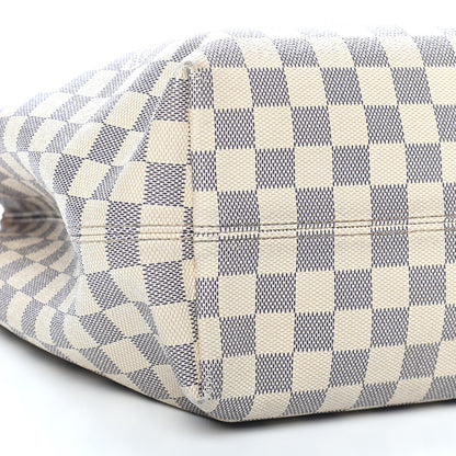 Louis Vuitton Damier Azur Graceful MM Rose Ballerine 5 of 10