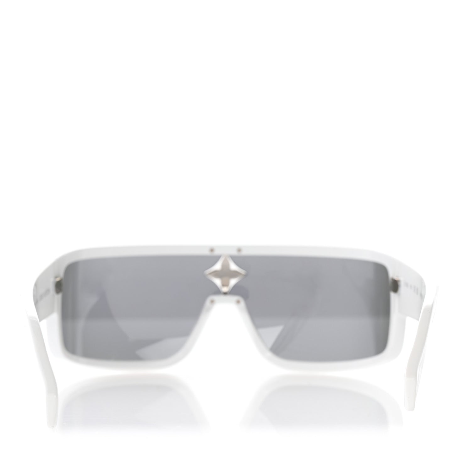 Acetate Crystal Cyclone Sport Mask Sunglasses Z1742U Ash Silver