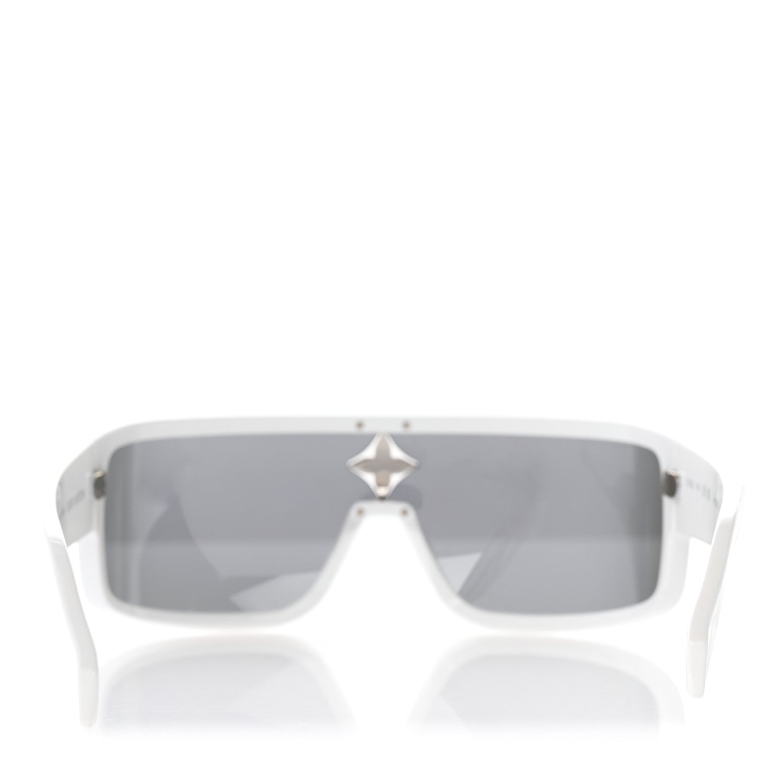 Louis Vuitton Acetate Crystal Cyclone Sport Mask Sunglasses Z1742U Ash Silver 8 of 9