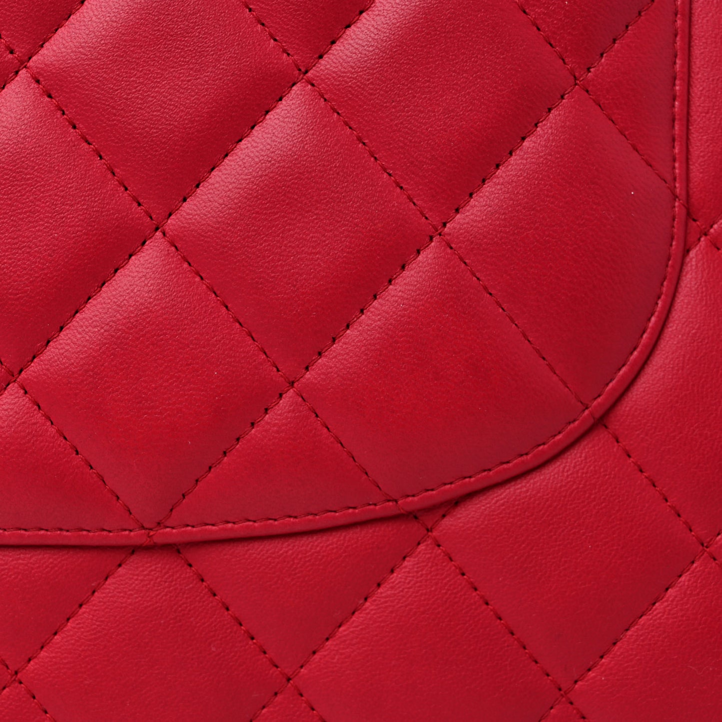 Lambskin Quilted Jumbo Double Flap Dark Pink