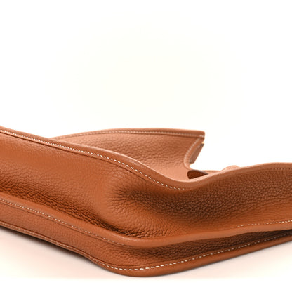 Hermes Taurillon Clemence Evelyne III PM Gold 9 of 10