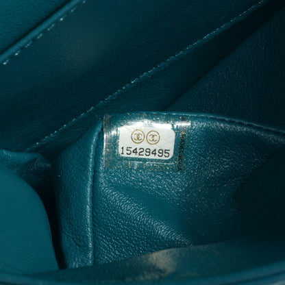 Chanel Lambskin Medium Double Flap Turquoise 7 of 8