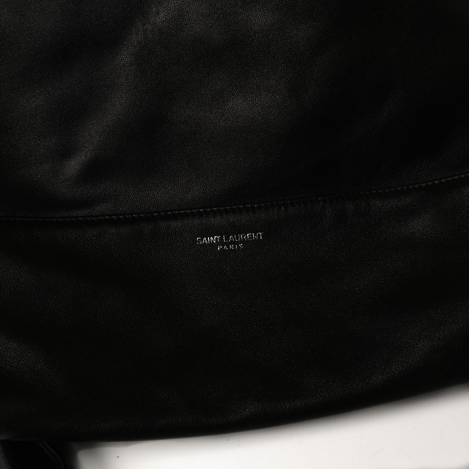 Saint Laurent Lambskin Drawstring Backpack Black 6 of 14