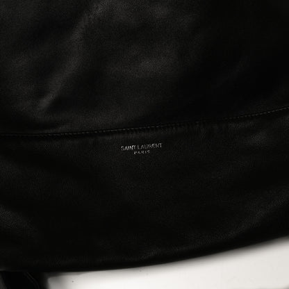 Saint Laurent Lambskin Drawstring Backpack Black 6 of 14