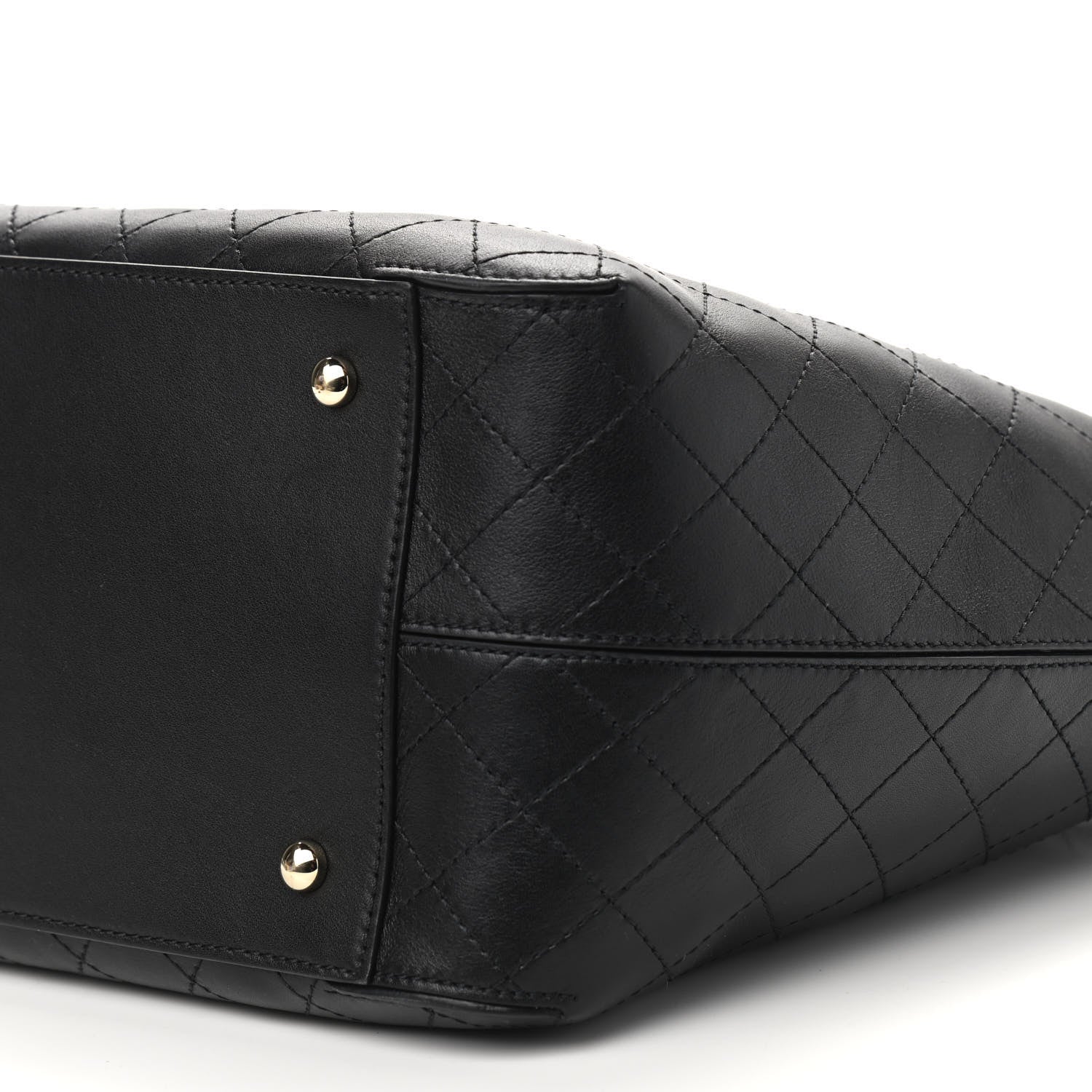 Chanel Calfskin Stitched Shopping Tote Black 11 of 11
