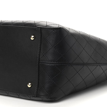 Chanel Calfskin Stitched Shopping Tote Black 11 of 11