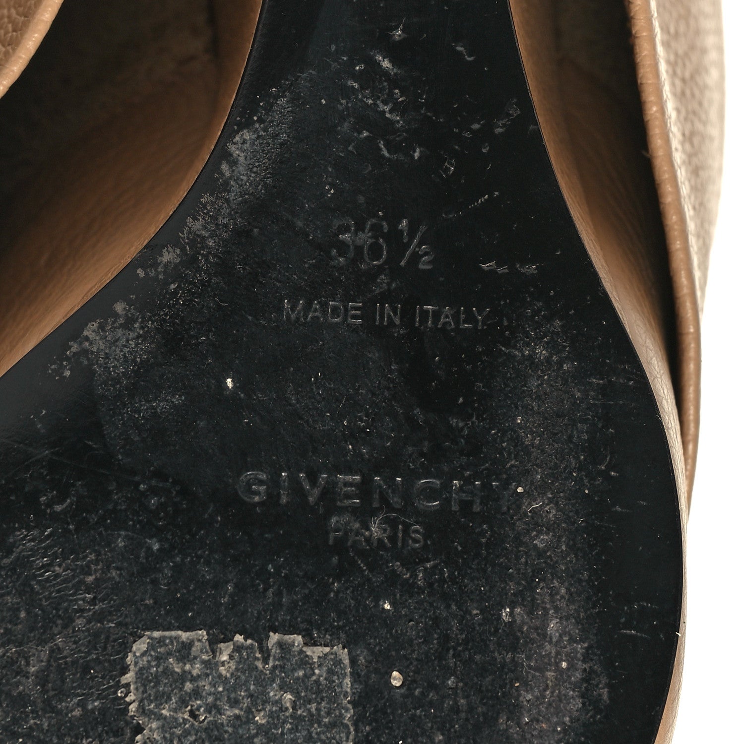 Givenchy Calfskin Shark Lock Pant Boots 36.5 Beige 6 of 8